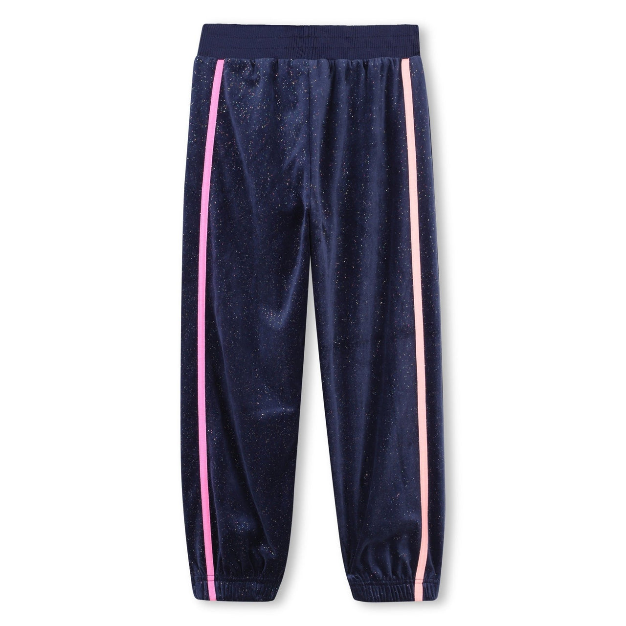 Billieblush Girls Navy Shimmer Velour Joggers | HONEYPIEKIDS 
