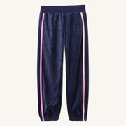 Billieblush Girls Navy Shimmer Velour Joggers | HONEYPIEKIDS 