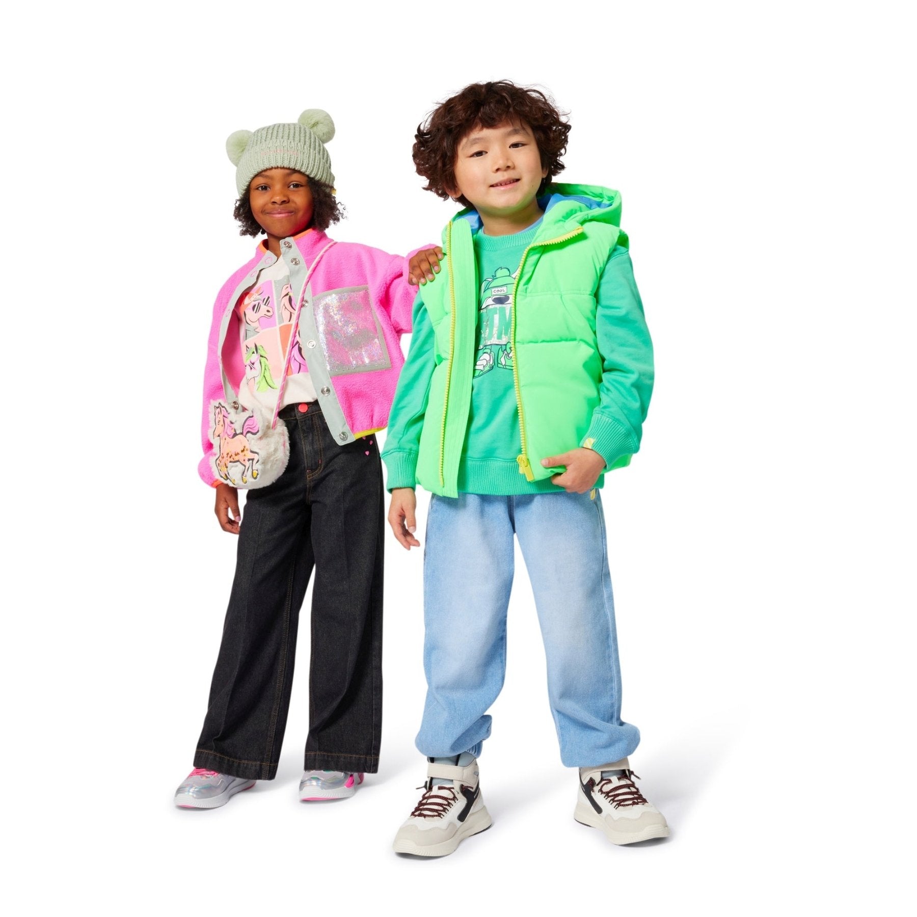 Billieblush Girls Pink Fleece Button Up Jacket with Sequin Pocket | HONEYPIEKIDS 