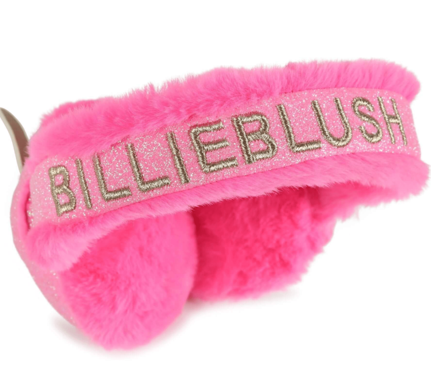 Billieblush Girls Pink Fuzzy Wings Ear Muffs | HONEYPIEKIDS
