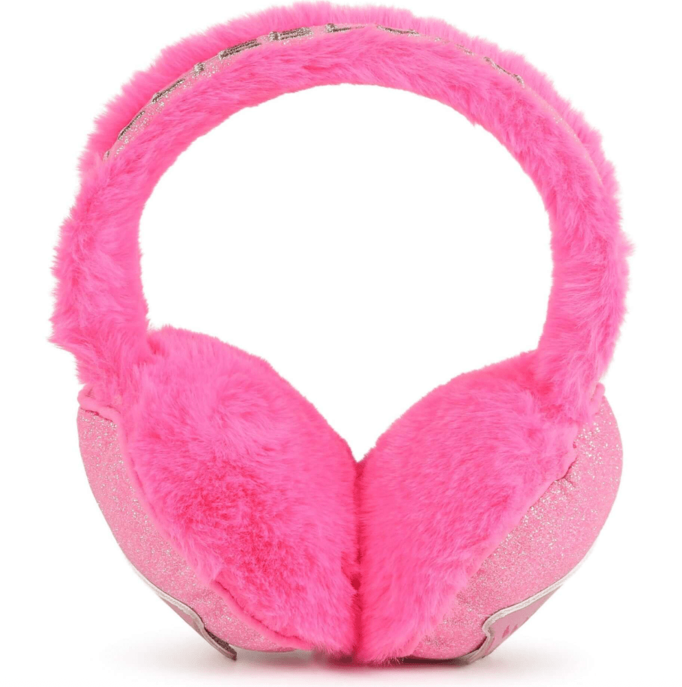 Billieblush Girls Pink Fuzzy Wings Ear Muffs | HONEYPIEKIDS