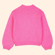 Billieblush Girls Pink Love Knit Sweater | HONEYPIEKIDS