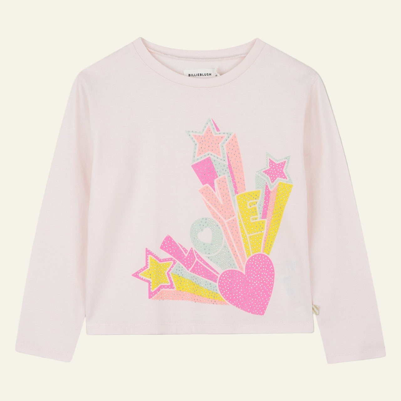 Billieblush Girls Pink Love L/S Shirt | HONEYPIEKIDS 