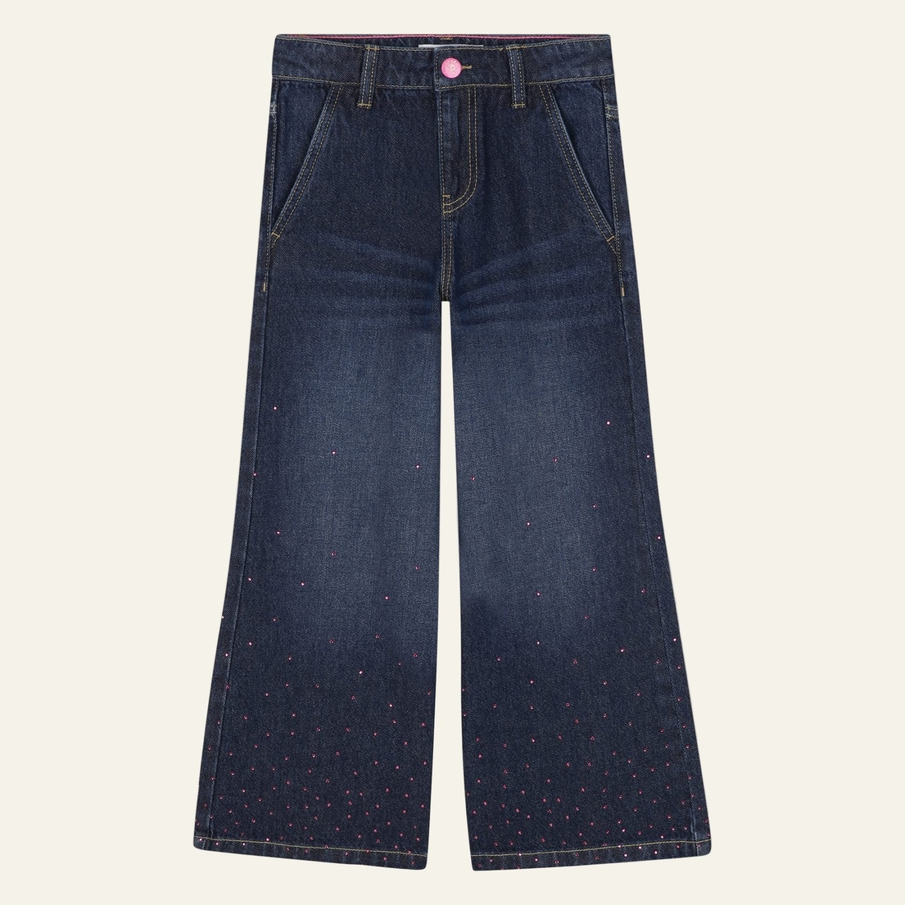 Billieblush Girls Rhinestone Denim Pants | HONEYPIEKIDS 