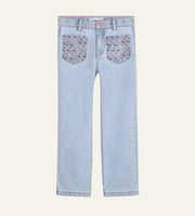 BillieBlush Girls Rhinestone Pocket Denim Jeans | HONEYPIEKIDS