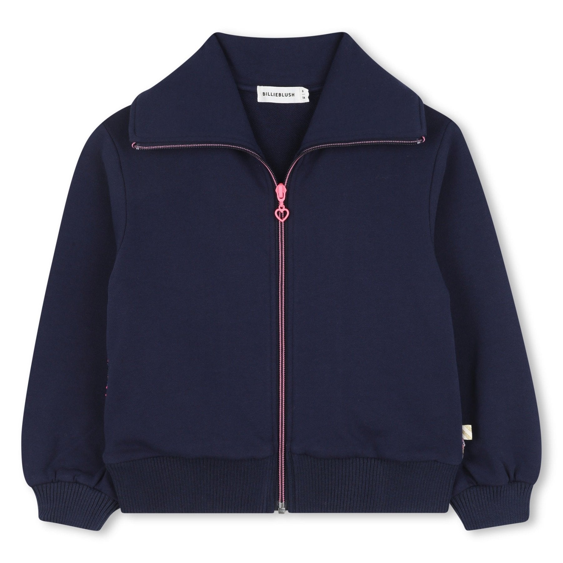 Billieblush Girls Sequin Back Zip Up Sweatshirt Jacket | HONEYPIEKIDS 