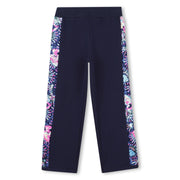 Billieblush Girls Sequin Side Stripe Navy Jogging Pants | HONEYPIEKIDS 