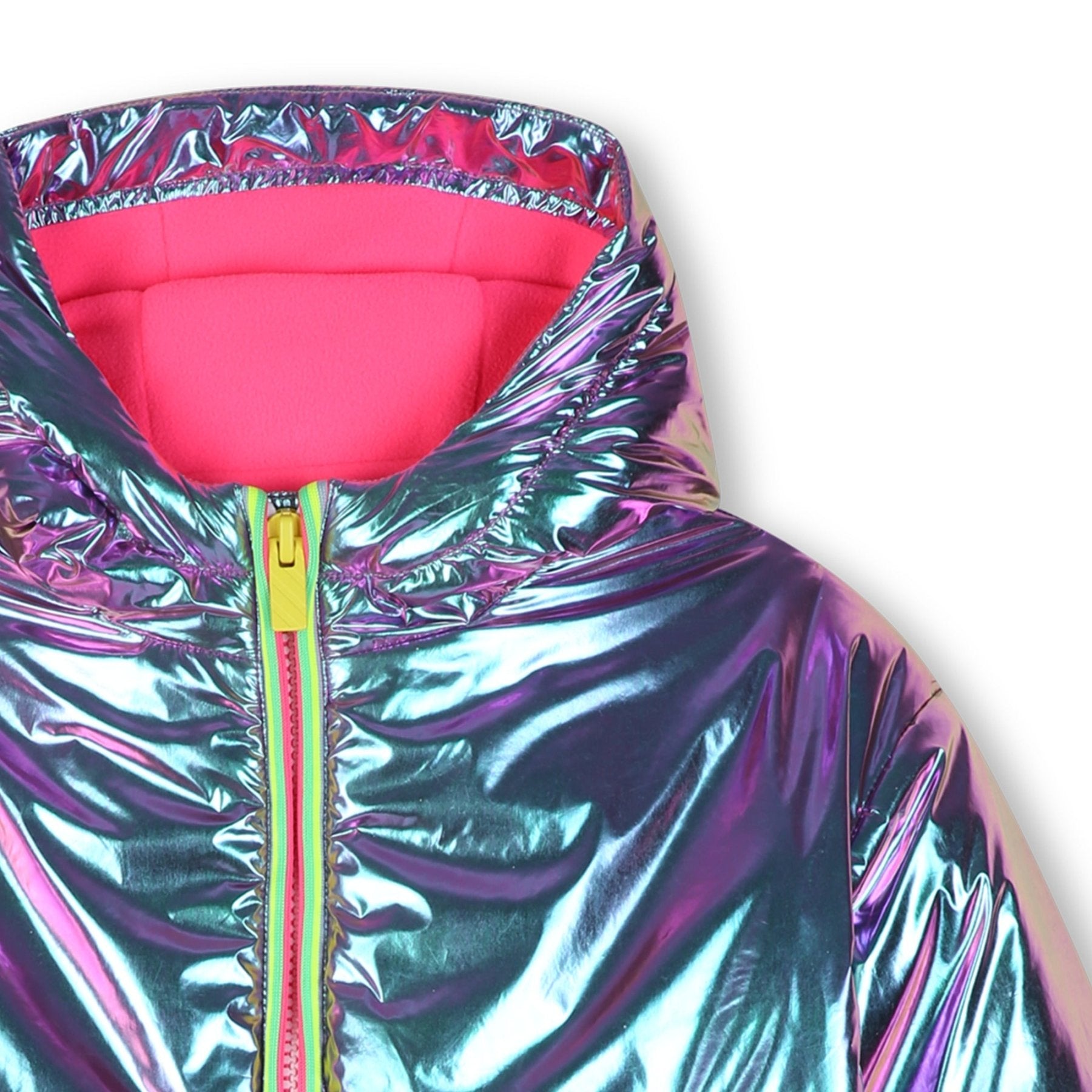 Billieblush Girls Shiny Iridescent Polar Fleece Lined Windbreaker | HONEYPIEKIDS