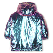 Billieblush Girls Shiny Iridescent Polar Fleece Lined Windbreaker | HONEYPIEKIDS