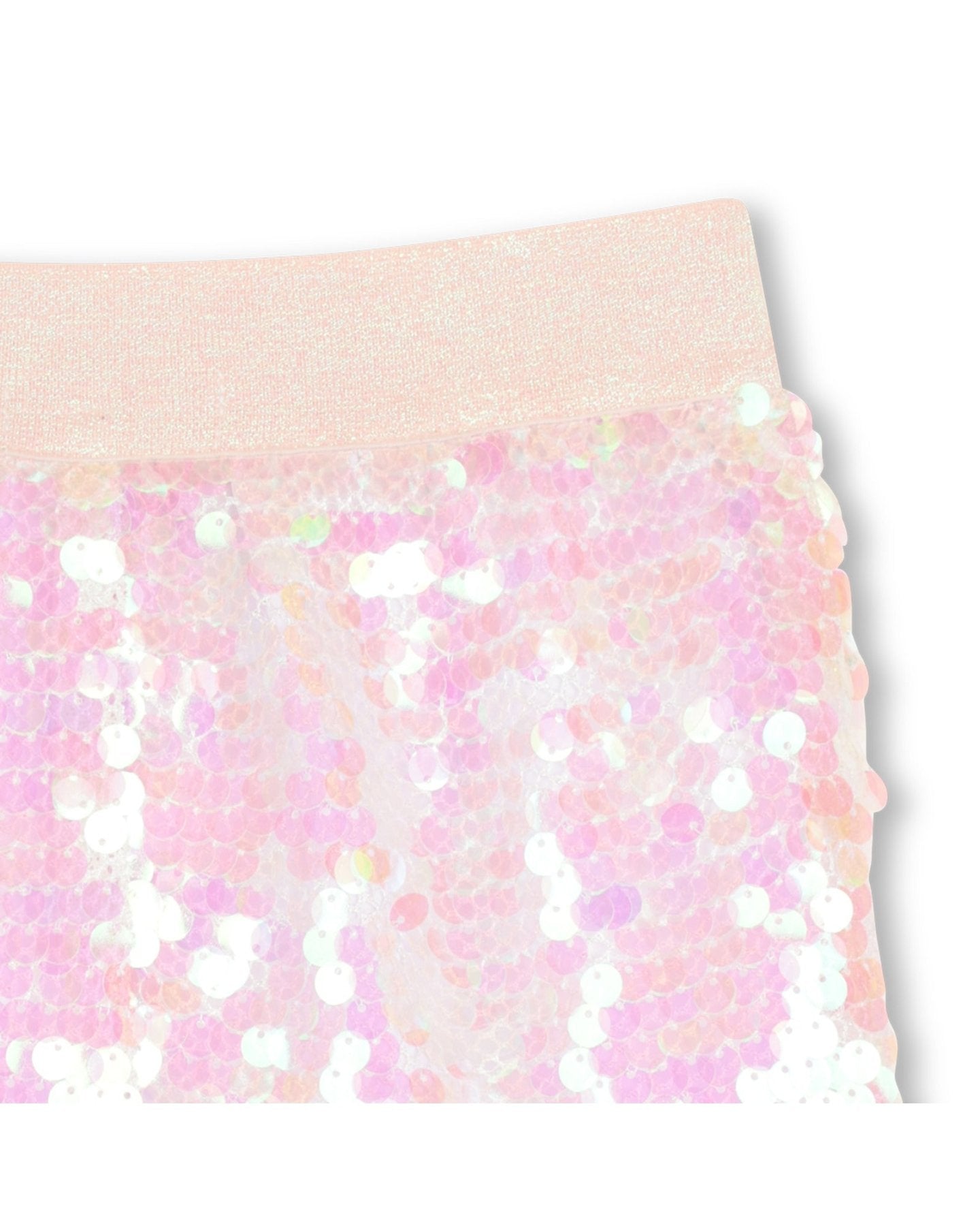Billieblush Girls White Iridescent Sequin Shorts | HONEYPIEKIDS 