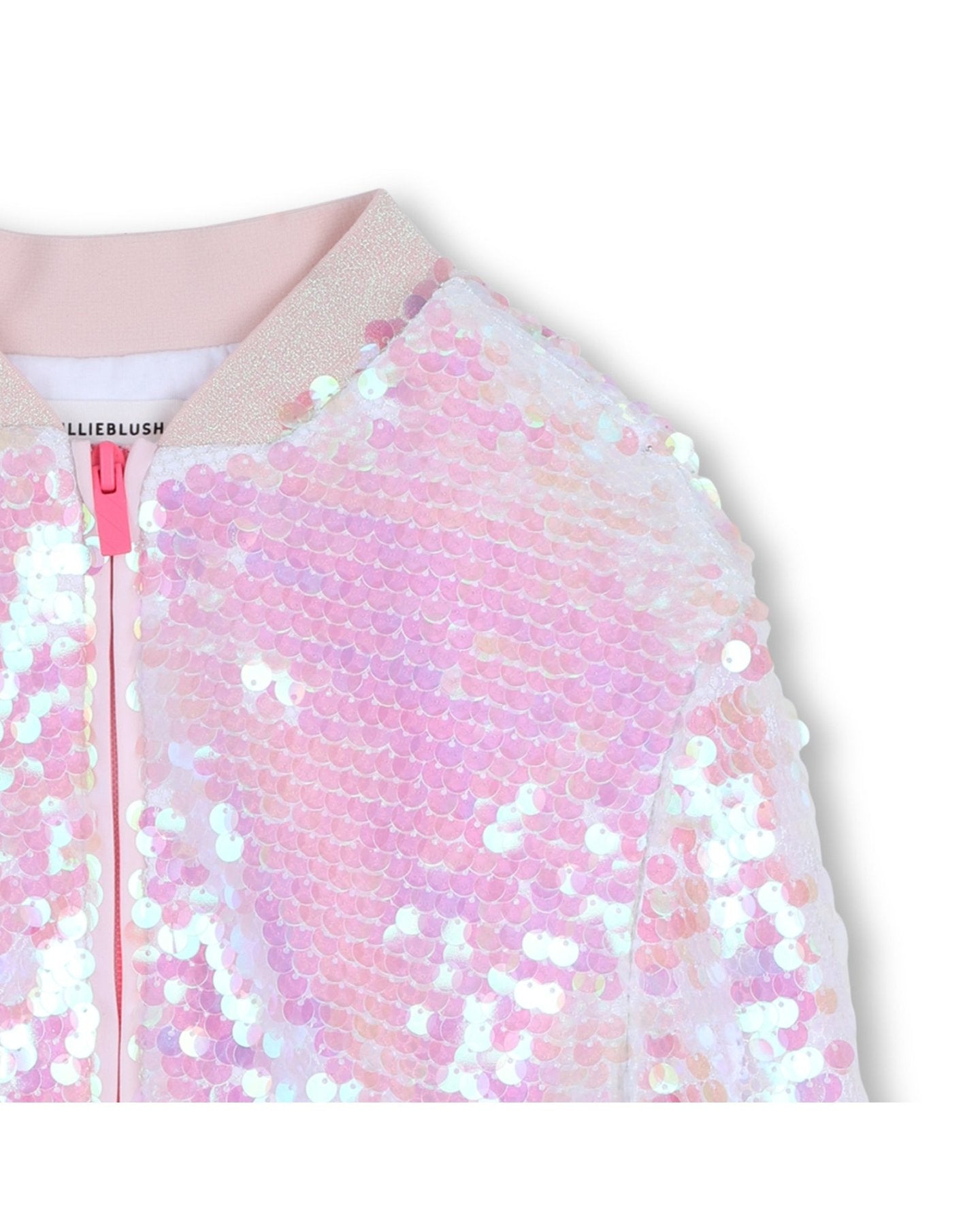 Billieblush Iridescent Sequin Bomber Jacket | HONEYPIEKIDS.COM | Fast Worldwide Shipping From Michigan