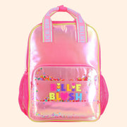 Billieblush Logo Pink Iridescent Backpack | HONEYPIEKIDS 
