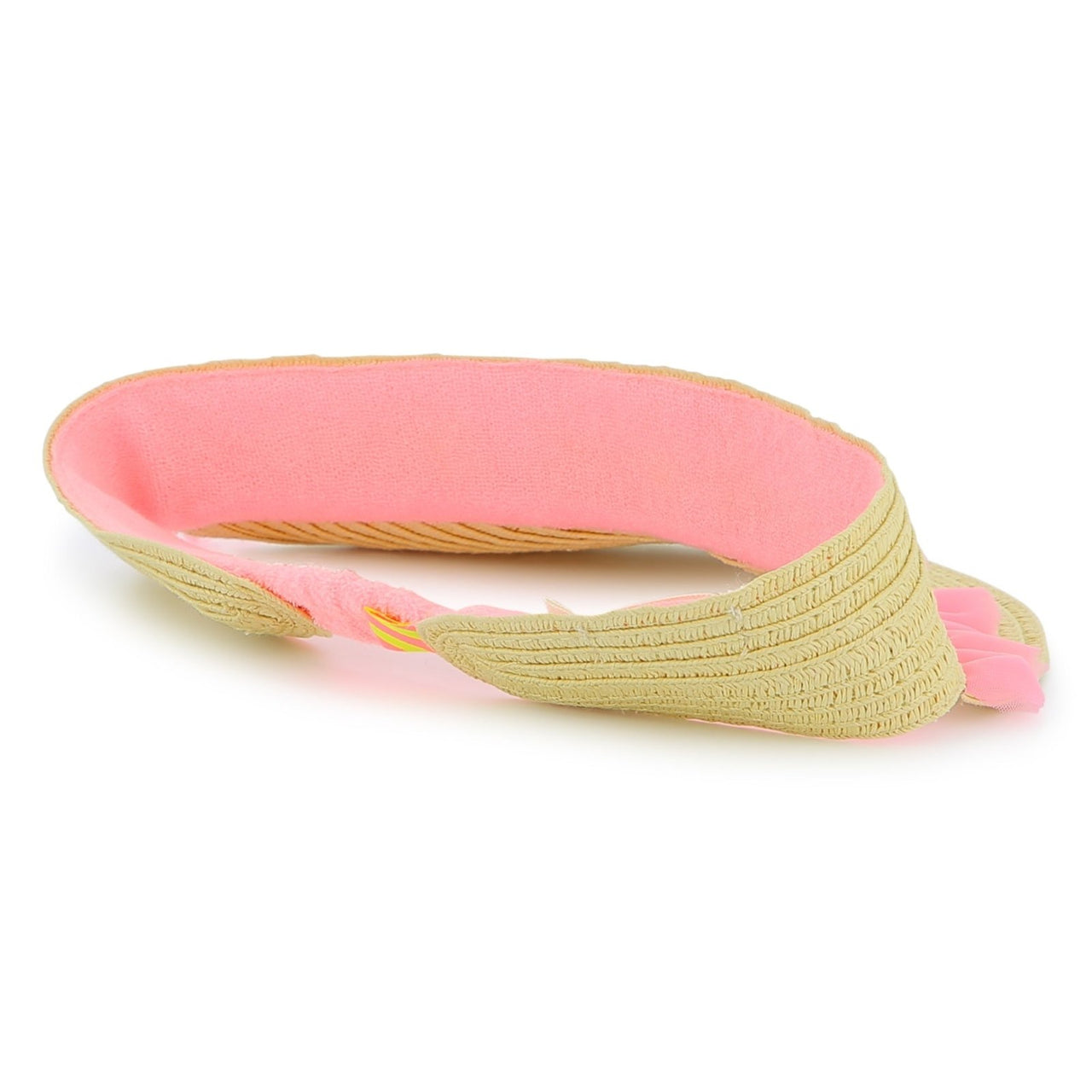 Billieblush Pink Straw Visor Hat | HONEYPIEKIDS 