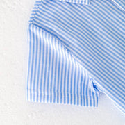 Boys July 4th Blue Stripe American Flag Shirt | HONEYPIEKIDS