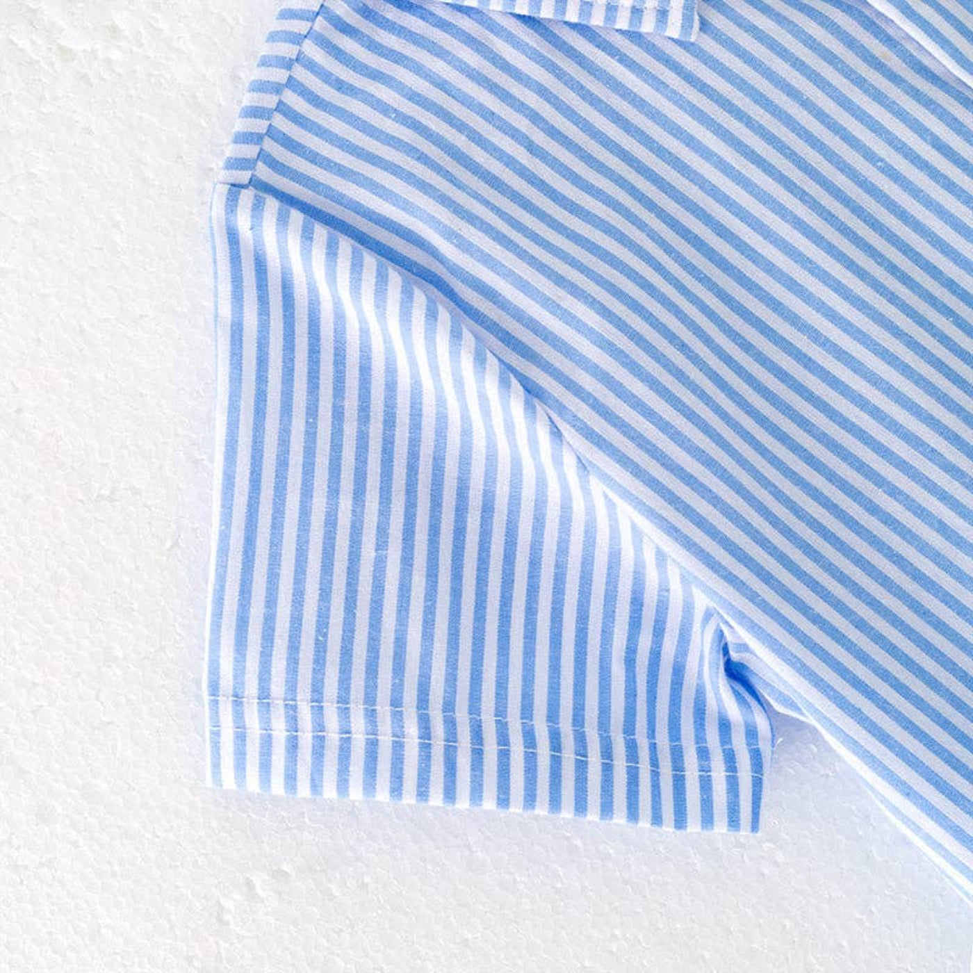 Boys July 4th Blue Stripe American Flag Shirt | HONEYPIEKIDS