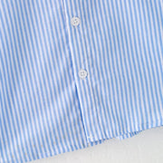 Boys July 4th Blue Stripe American Flag Shirt | HONEYPIEKIDS