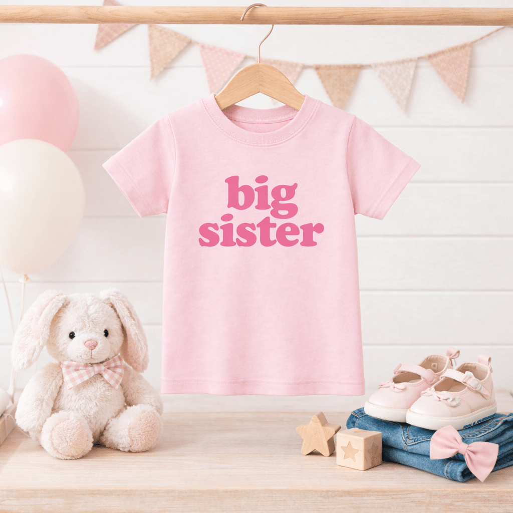 Bump & Beyond Designs - Big Sister Kids T-Shirt