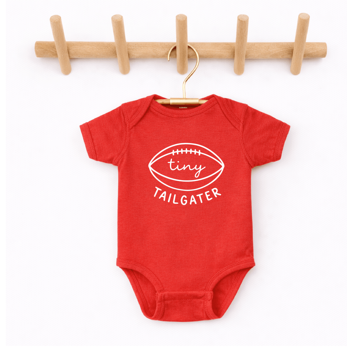 Tiny Tailgater Football Onesie - 5 Color Choices | HONEYPIEKIDS 