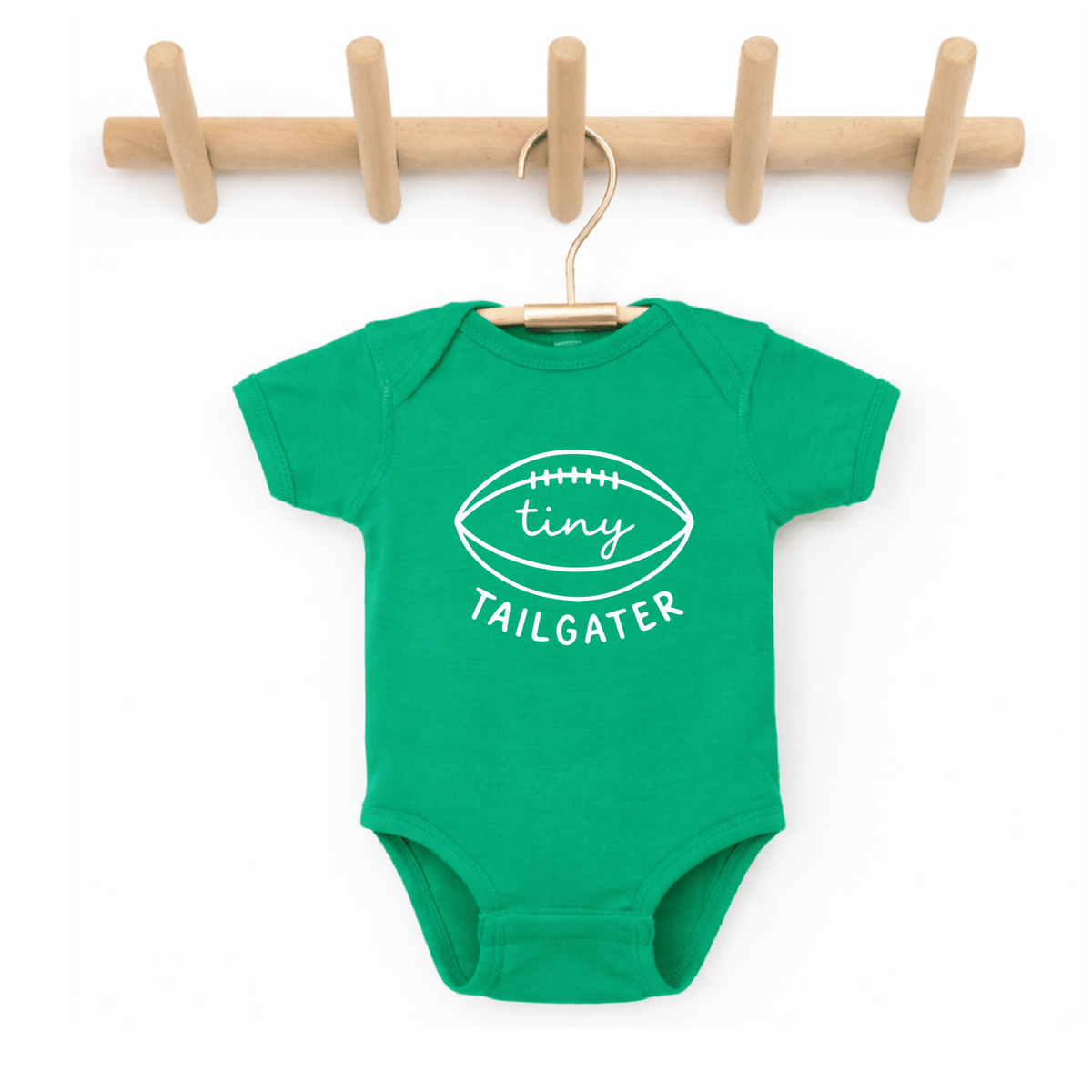 Tiny Tailgater Football Onesie - 5 Color Choices | HONEYPIEKIDS 