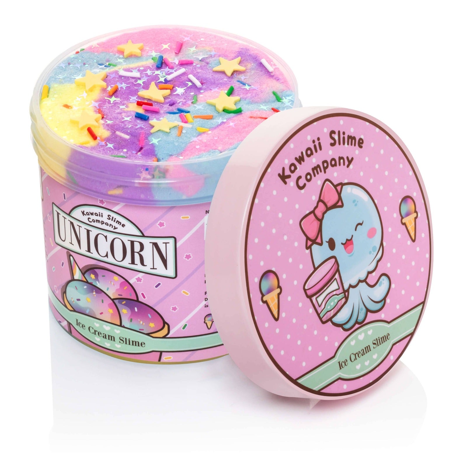 Kawaii Unicorn Scented Ice Cream Pint Slime | HONEYPIEKIDS 