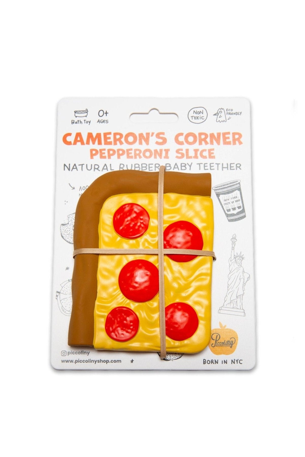 Cameron’s Pepperoni Pizza Slice Teether | HONEYPIEKIDS