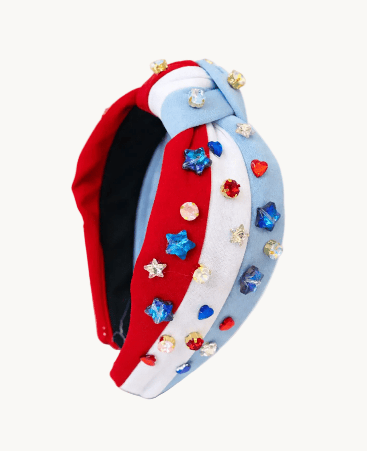 Cheeky Plum Beaded Patriotic Headband - Glitz and Glory | HONEYPIEKIDS