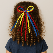 Cheeky Plum Textured Hair Bow - Primary School | HONEYPIEKIDS 