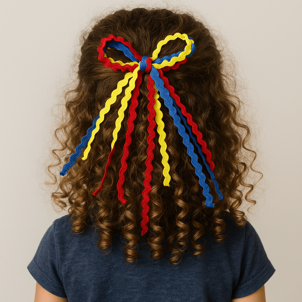 Cheeky Plum Textured Hair Bow - Primary School | HONEYPIEKIDS 
