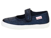Cienta Girls Navy Sparkle Mary Jane Shoes - 56013.77 | HONEYPIEKIDS