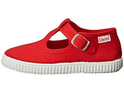 Cienta Girls T-Strap Shoes In RED - HONEYPIEKIDS.COM