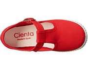 Cienta Girls T-Strap Shoes In RED | HONEYPIEKIDS.COM | Little Girls Shoes