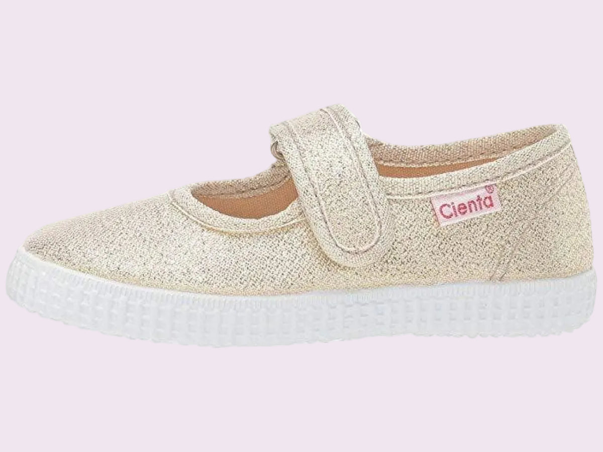 Cienta Mary Jane Shoes - Gold Sparkle - 56083.25 | HONEYPIEKIDS 