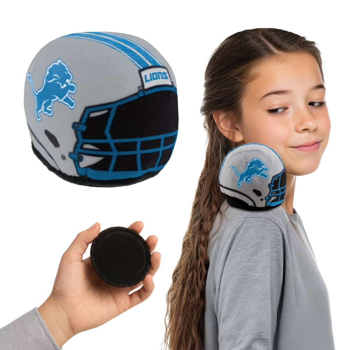 Detroit Lions Plush Magnetic Helmet Shoulder Buddy | HONEYPIEKIDS 
