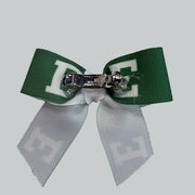 Eastern Michigan University Mini Barrette Hair Bow | HONEYPIEKIDS 