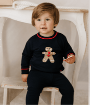Feltman Brothers - Boys Christmas Gingerbread Knit Set | HONEYPIEKIDS 