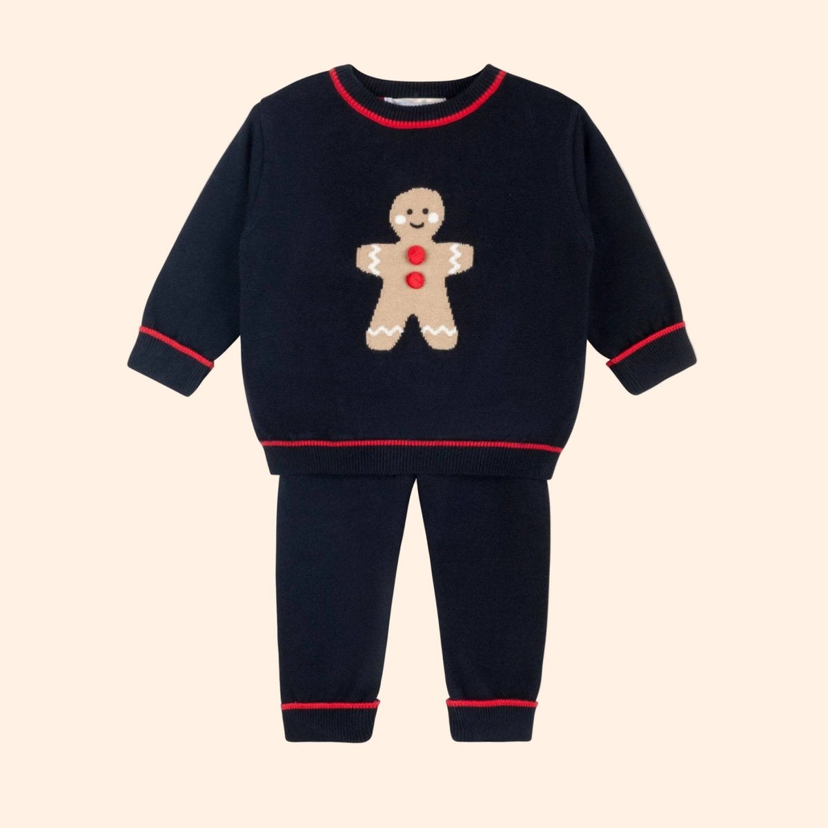 Feltman Brothers - Boys Holiday Gingerbread Knit Set | HONEYPIEKIDS 