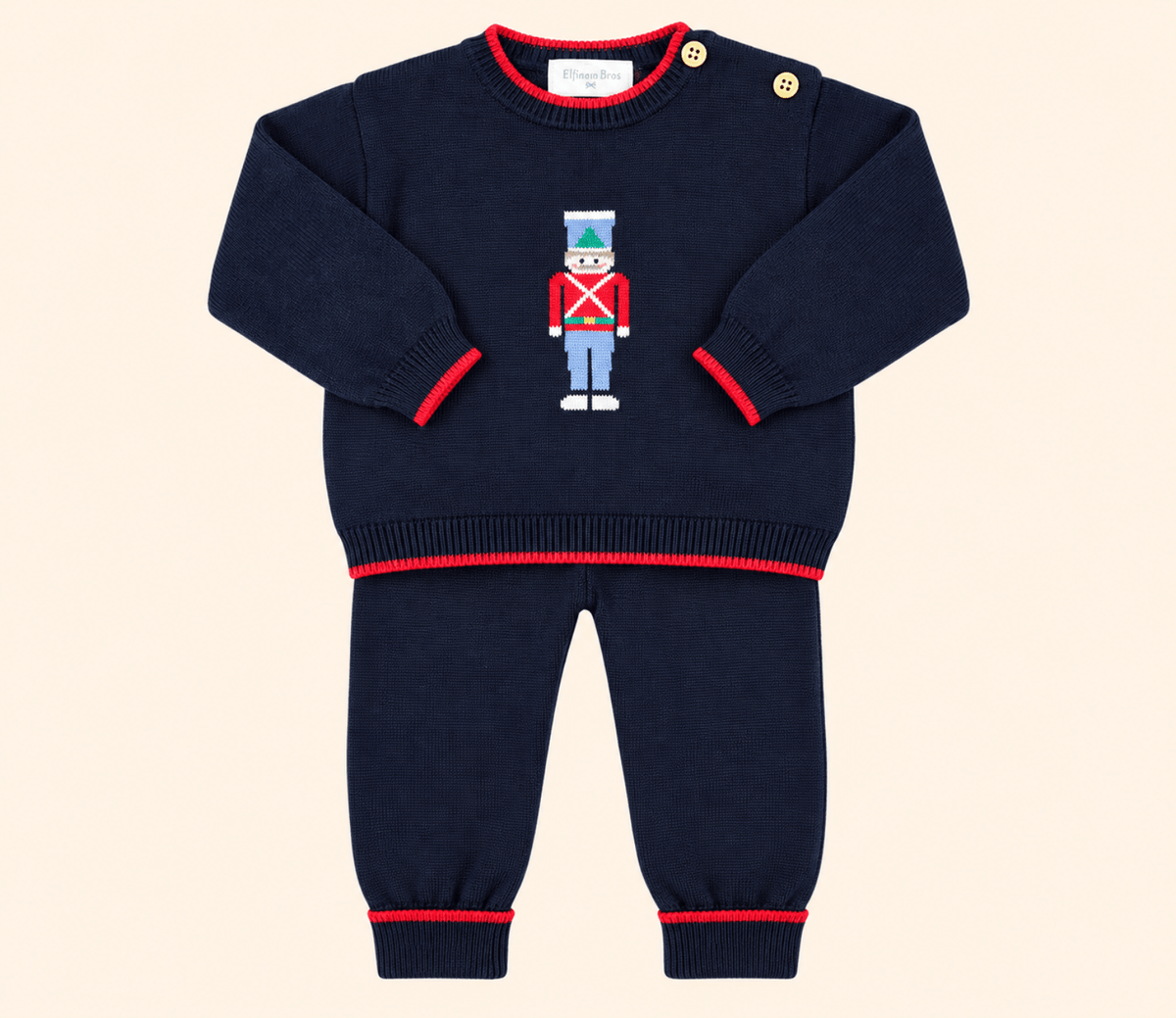 Feltman Brothers Boys Holiday Nutcracker Soldier Knit Set - Baby and toddler | HONEYPIEKIDS