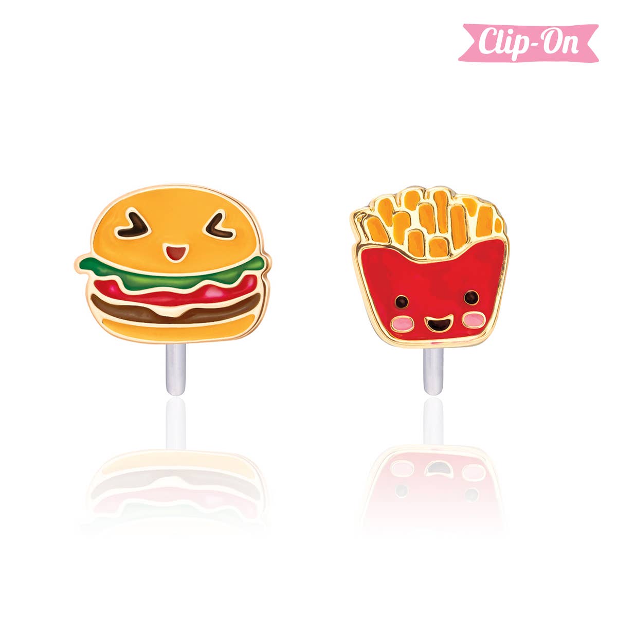 Girl Nation The Perfect Pair Fast Food CLIP-ON Earrings | HONEYPIEKIDS