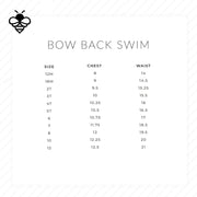 Girls One Piece Swimsuit in Pink Gingham with Bow Back | HONEYPIEKIDS 