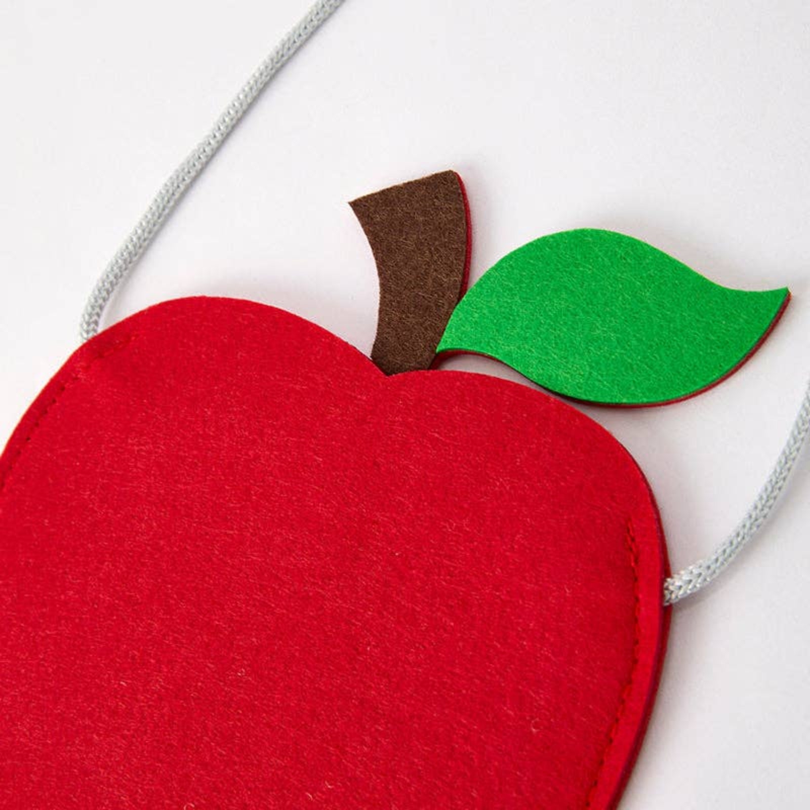 Apple of My Eye Denim Ruffle Dress With Apple Bag | HONEYPIEKIDS