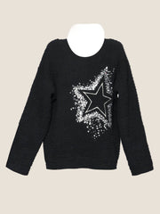 Hannah Banana - Knit Pullover Sweater W/ Embroidered Star | HONEYPIEKIDS 