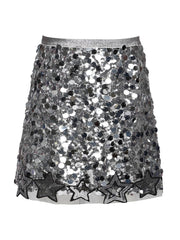 Hannah Banana - Sequined Mini Skirt With Stars | HONEYPIEKIDS 