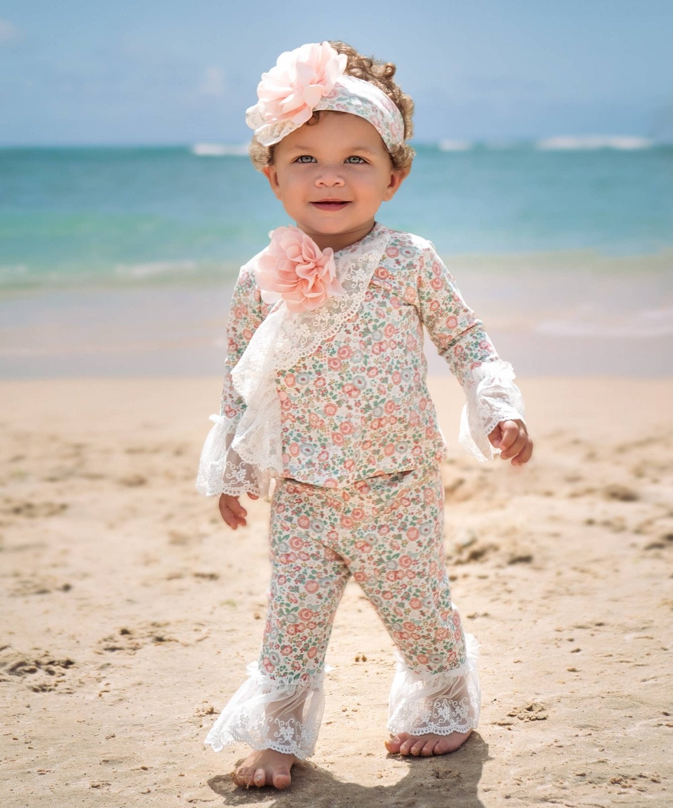 Haute Baby - Haute Baby Gabrielle's Garden Headband for Infants & Toddler | HONEYPIEKIDS 