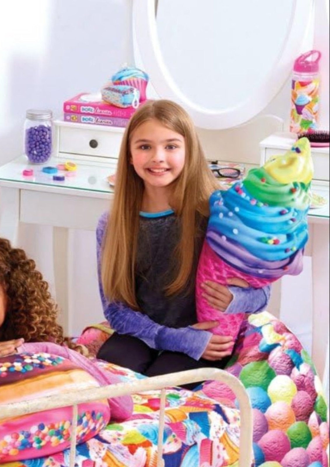 IScream Ice Cream Cone Microbead Decor Throw Pillow | HONEYPIEKIDS 