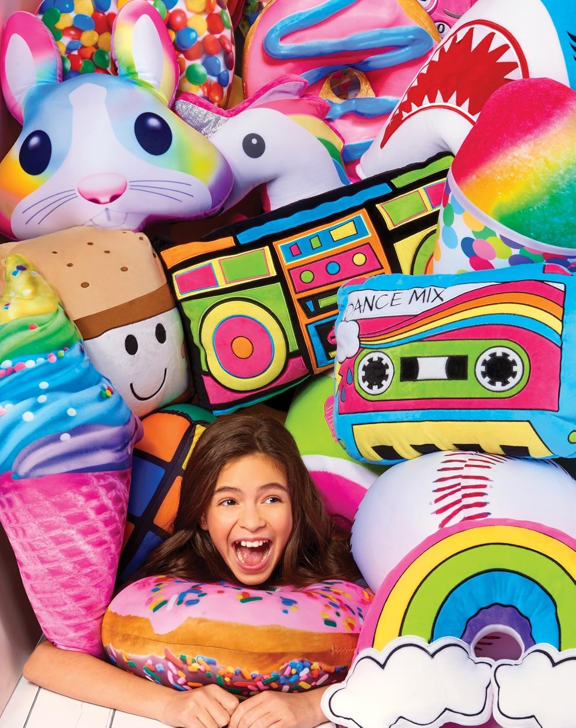 IScream Ice Cream Cone Microbead Decor Throw Pillow | HONEYPIEKIDS 