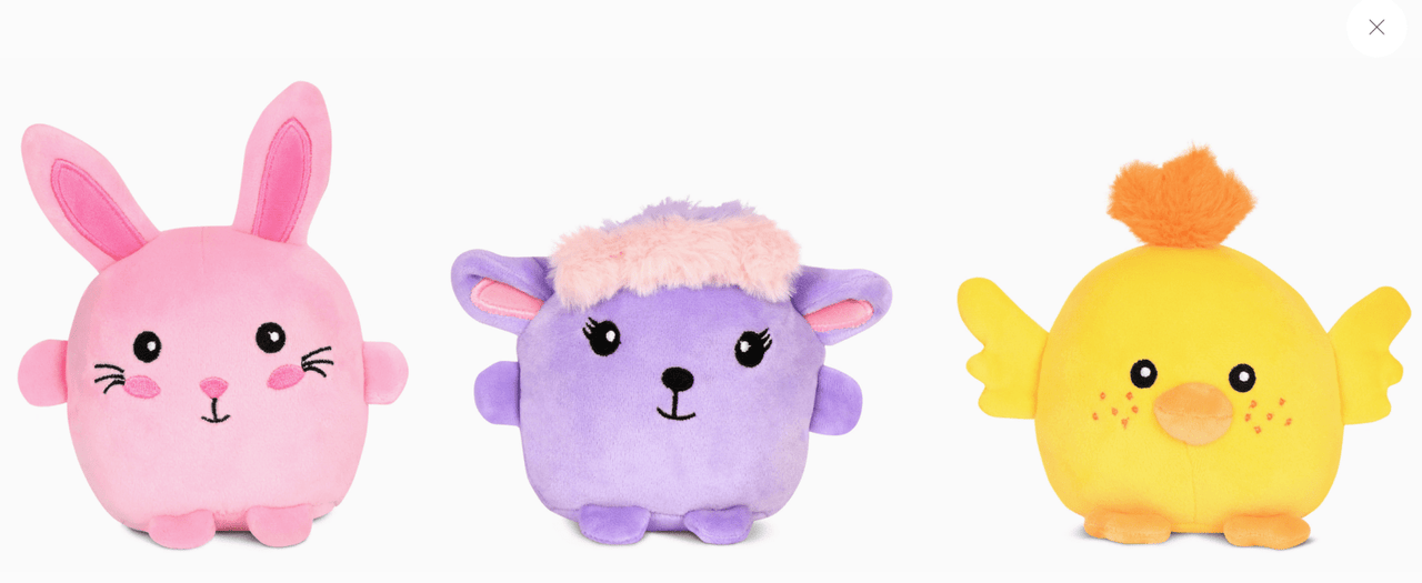 Iscream Mini Spring Easter Friends Plush Stuffed Set - SET OF 3 | HONEYPIEKIDS 