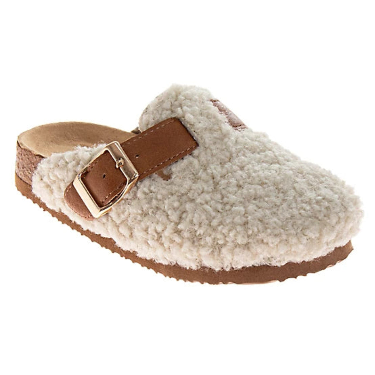 Josmo Girls - Beige Cozy Plush Kids Clogs | HONEYPIEKIDS 