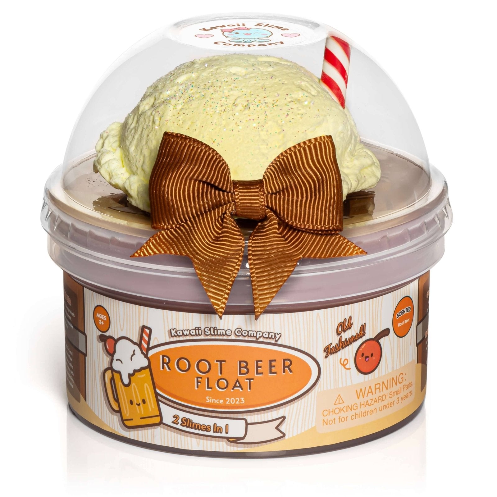 Kawaii Slime - Root Beer Float 2 Slimes In 1 | HONEYPIEKIDS 