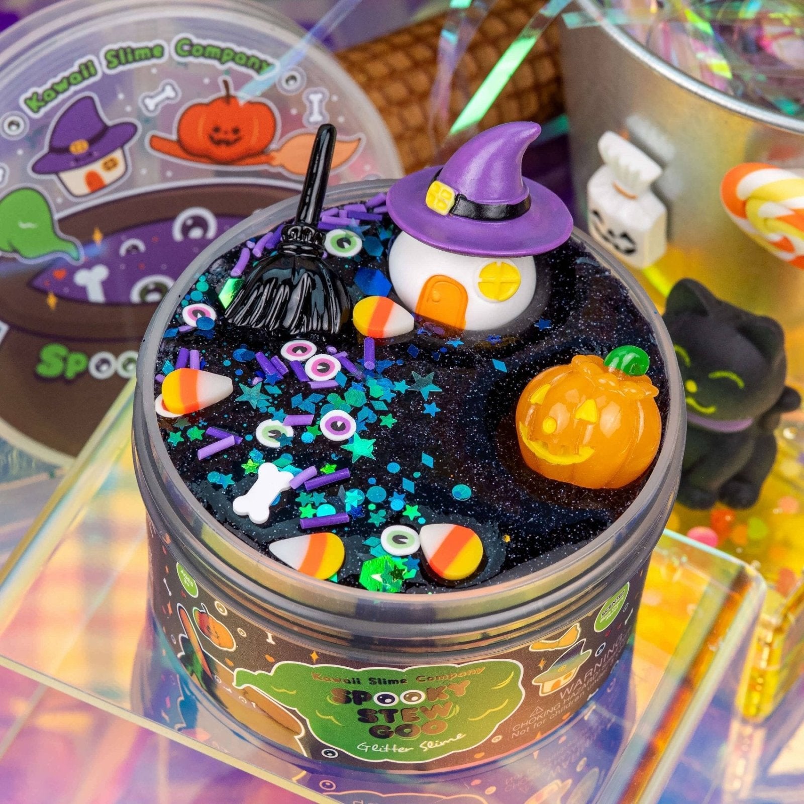 Kawaii Slime - Spooky Stew Goo Glitter Halloween Slime | HONEYPIEKIDS