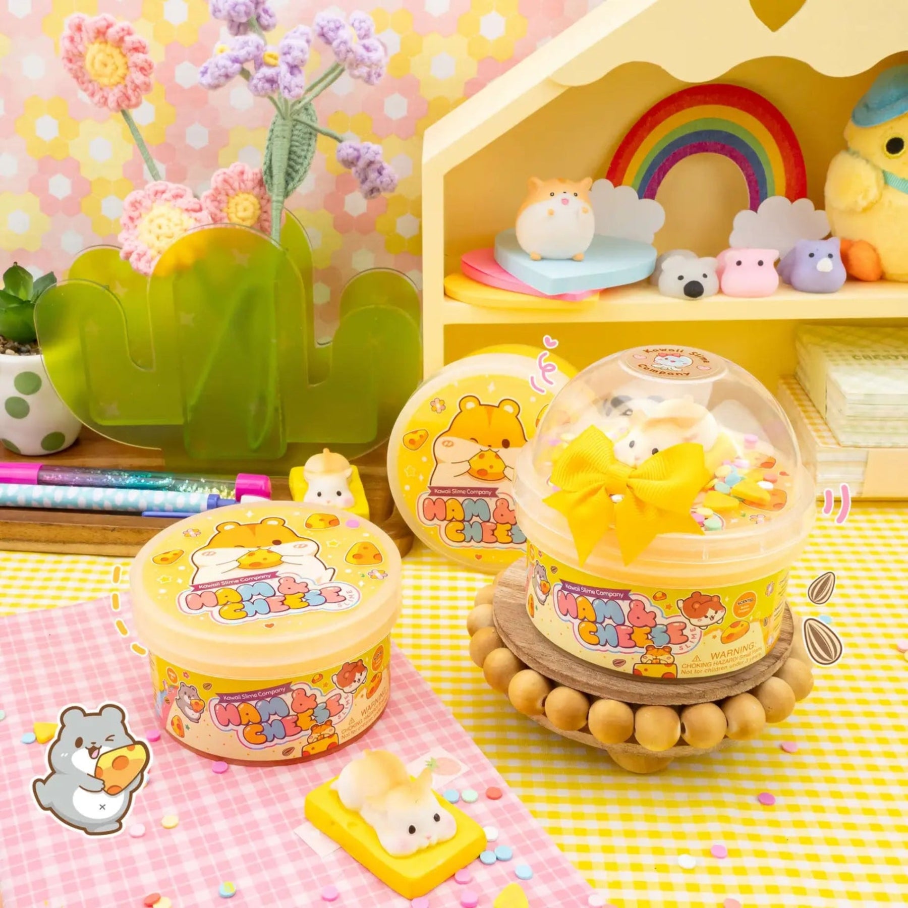 Kawaii Slime - Ham & Cheese Butter Signature Dome Slime | HONEYPIEKIDS 